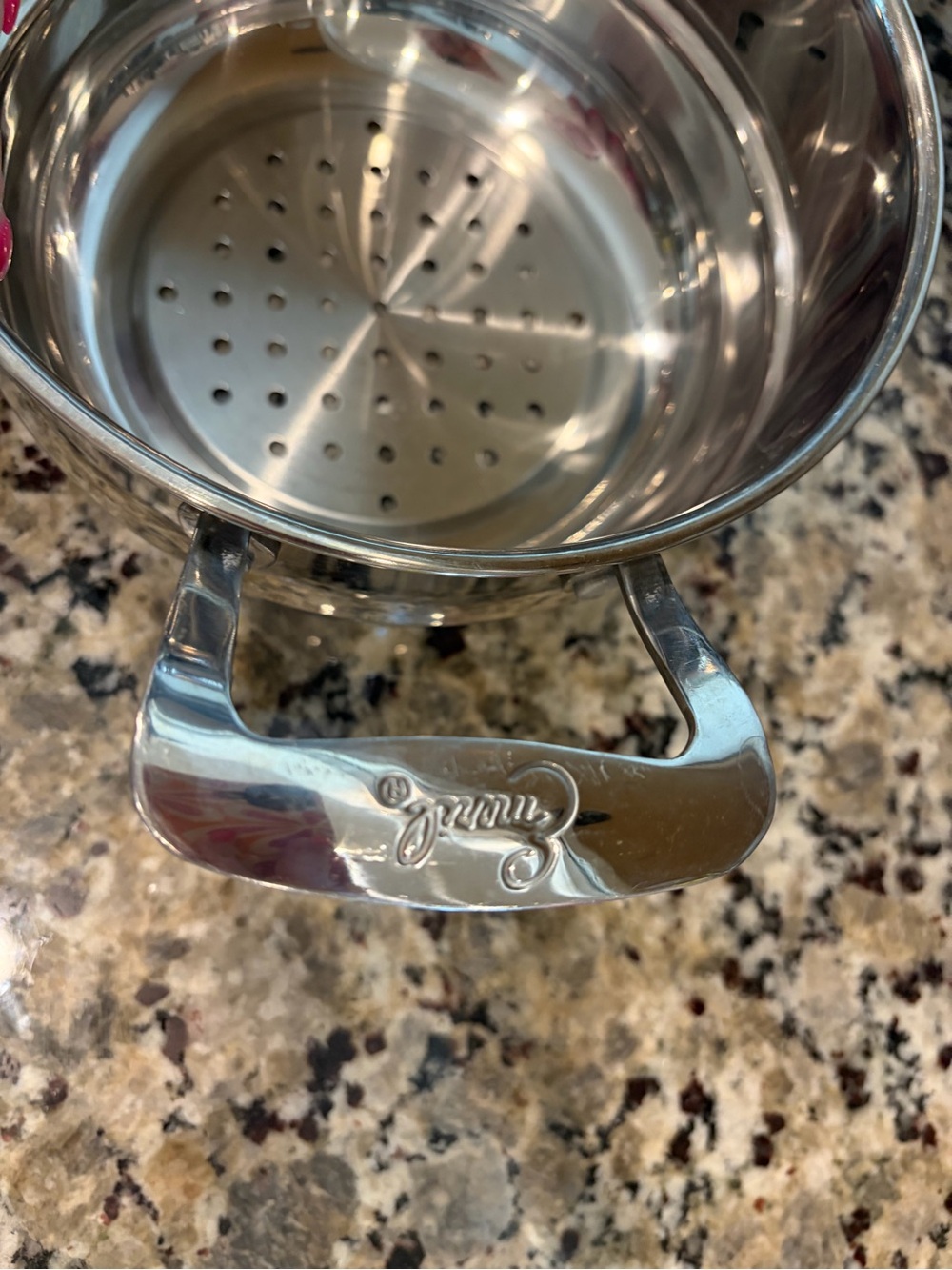 Emeril Lagasse stainless steel steamer insert 4inches by 8 inches - Picture 4 of 9